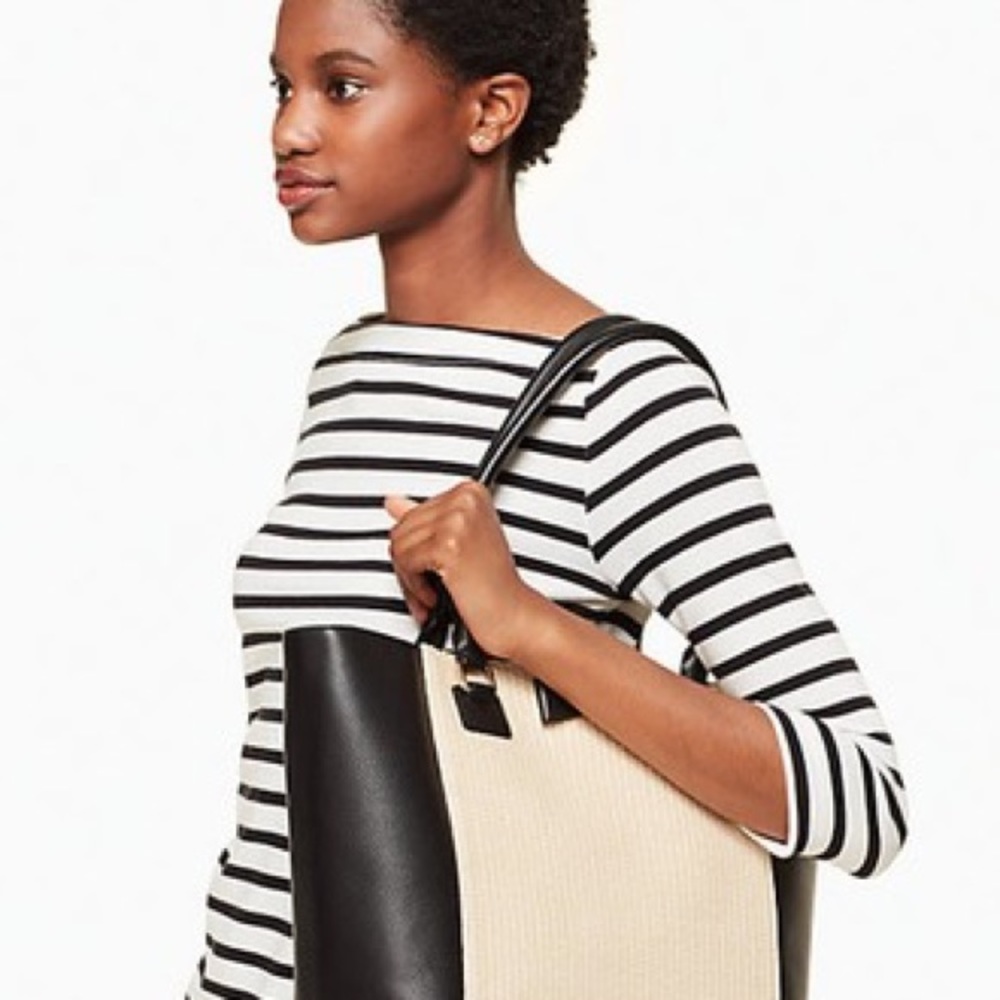 COPY - Kate spade straw Francis renny drive tote - Picture 2 of 7